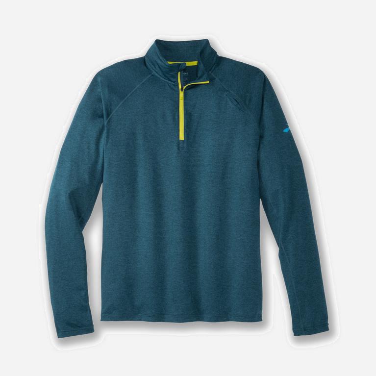 Brooks Dash 1/2 Zip Hardloopjassen voor Heren Blauw (IGTSQ-8516)